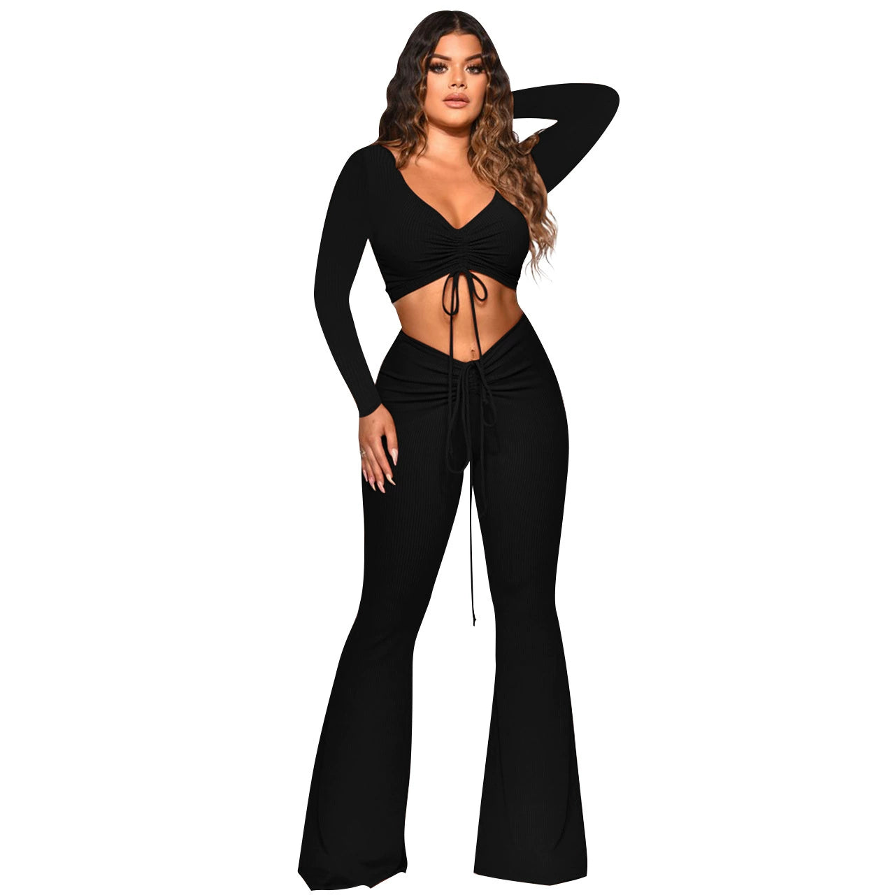 Chic Plus Size Women's Pants Ensemble for Effortless Style