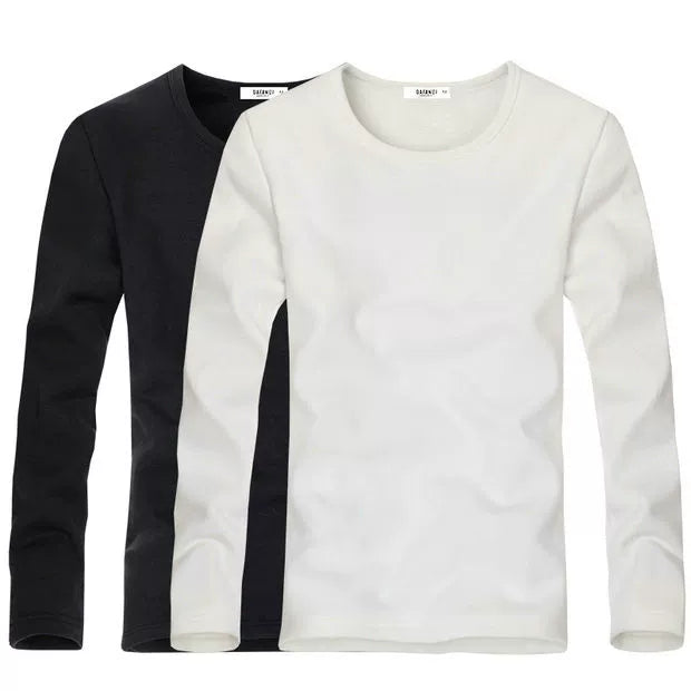 Men's Cozy Autumn Long Sleeve Thermal T-Shirt Set - 2 Pack