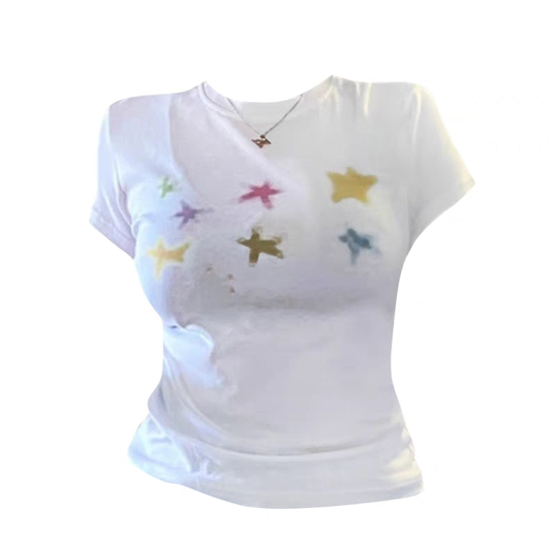 Retro Chic Oversized Women's Short Sleeve Tee with XINGX Print