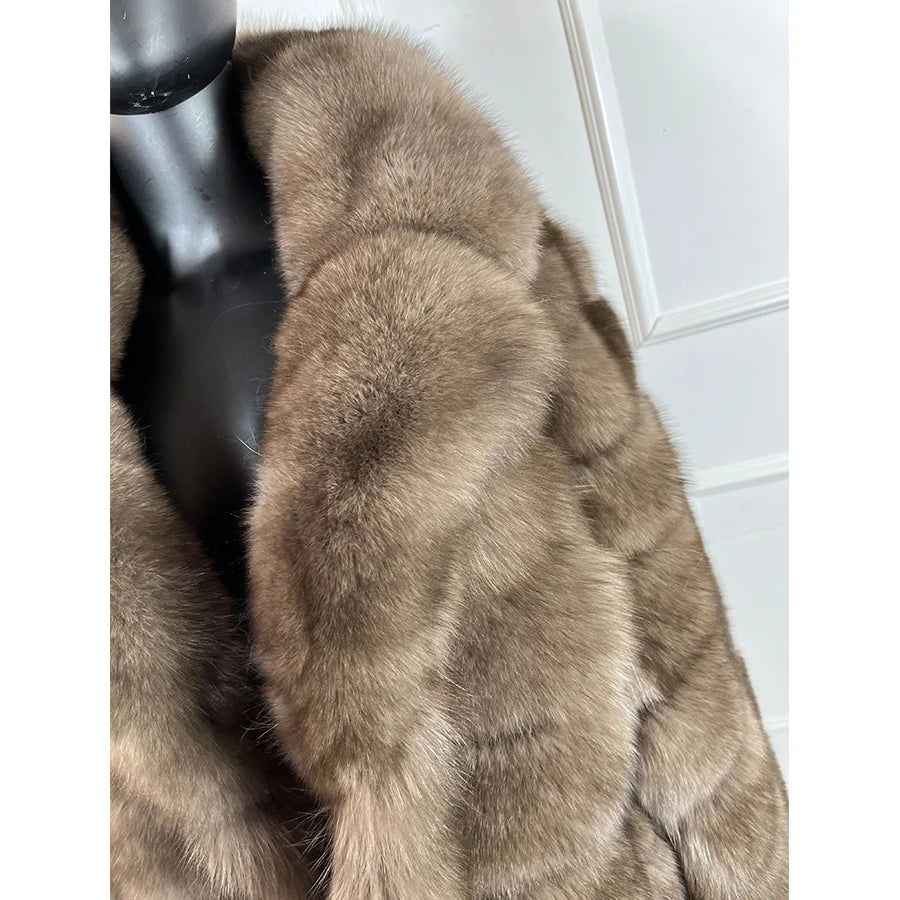 Fur Coat Women Real Fox Fur Coat Women Luxury Winter 2024 Short Coat For Women Best Selling Fox Fur Jackets