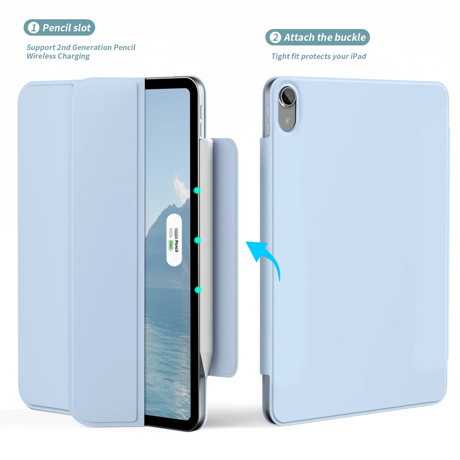 Stylish and Versatile ZOYU Magnetic iPad Case – Detachable Protection for Your Device