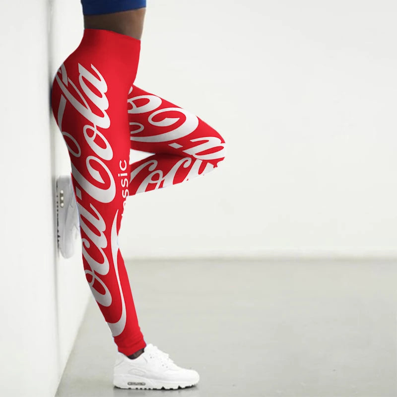 Fun & Flirty 3D Snack Print Leggings for Women - Seamless Yoga & Gym Tights