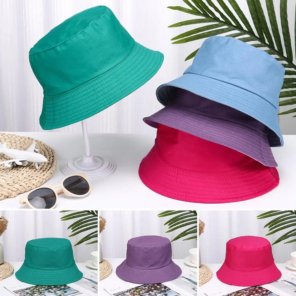 Unisex UV-Resistant Summer Bucket Hat - Compact Fisherman Cap for Beach and Outdoor Adventures