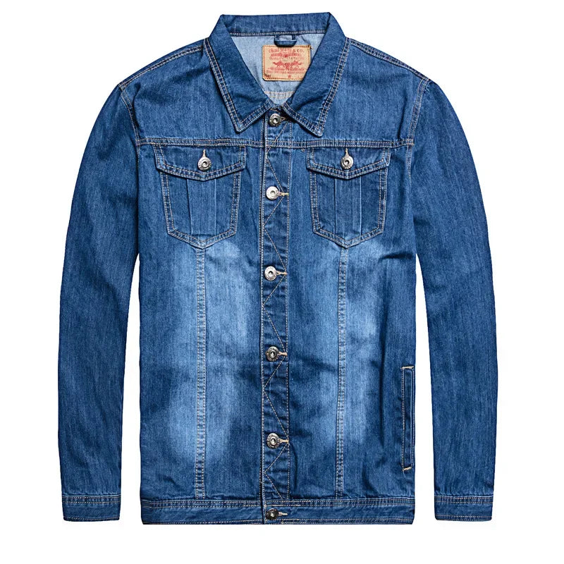 2024 Denim Jacket Men Oversized 6xl 7XL Fashion Design Spring Large Size Clothing Casual Coat Male Jean Jacket Men Denim Jackets