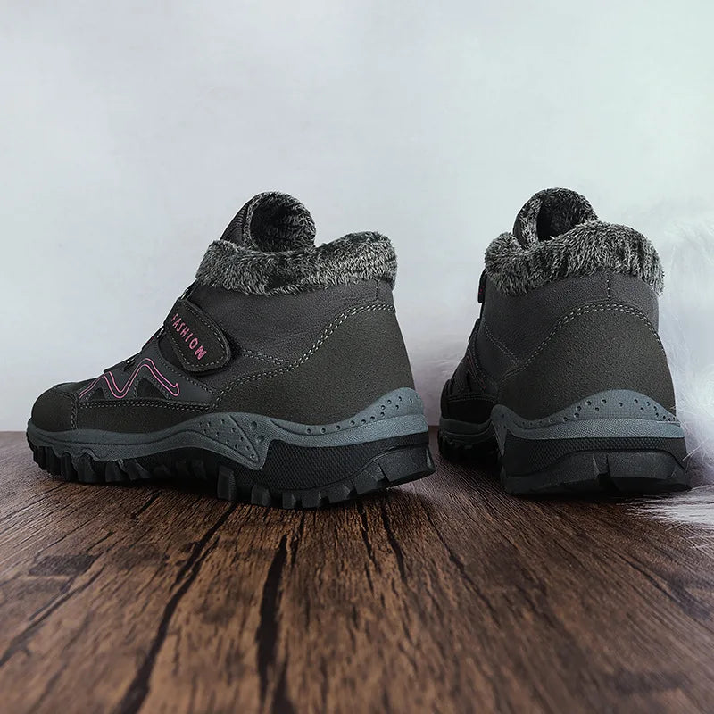 Luxury Women's Platform Winter Sneakers - Stylish, Warm, and Comfortable Casual Boots for Outdoor Activities