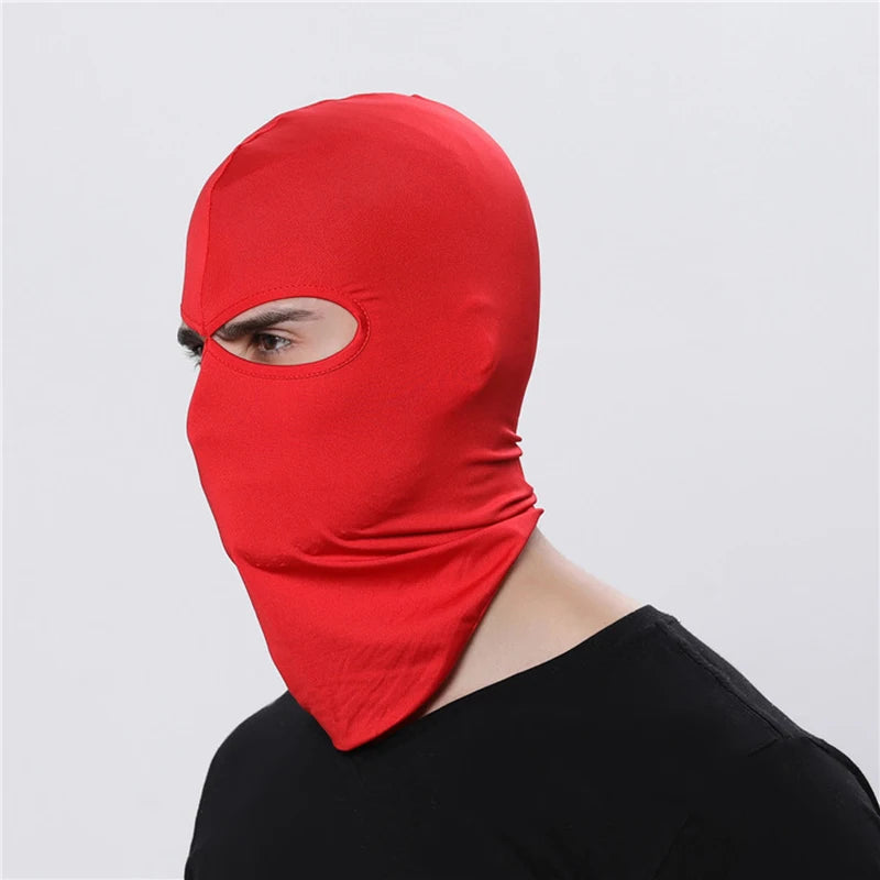 Versatile 2 Hole Tactical Balaclava Mask for Summer Outdoor Activities - Quick-Drying Cycling & Motorcycle Hood