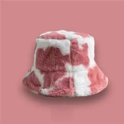 Chic Faux Fur Bucket Hat for Women - Warm Lamb Wool Fisherman Cap for Fall and Winter Activities