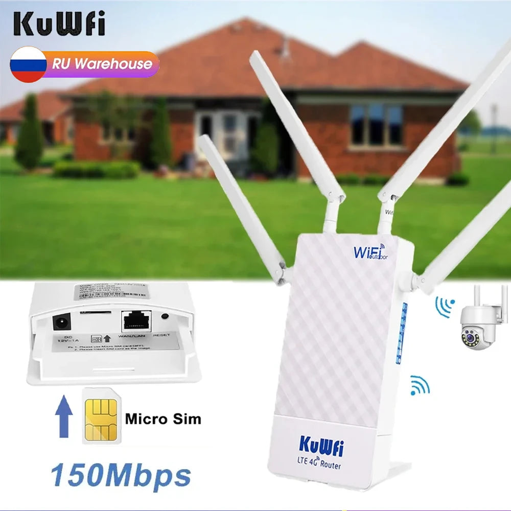 KuWFi Outdoor 4G LTE Router – Your Ultimate Solution for Fast and Dependable Internet Anywhere!