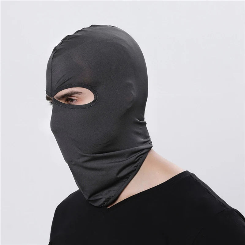 Versatile 2 Hole Tactical Balaclava Mask for Summer Outdoor Activities - Quick-Drying Cycling & Motorcycle Hood