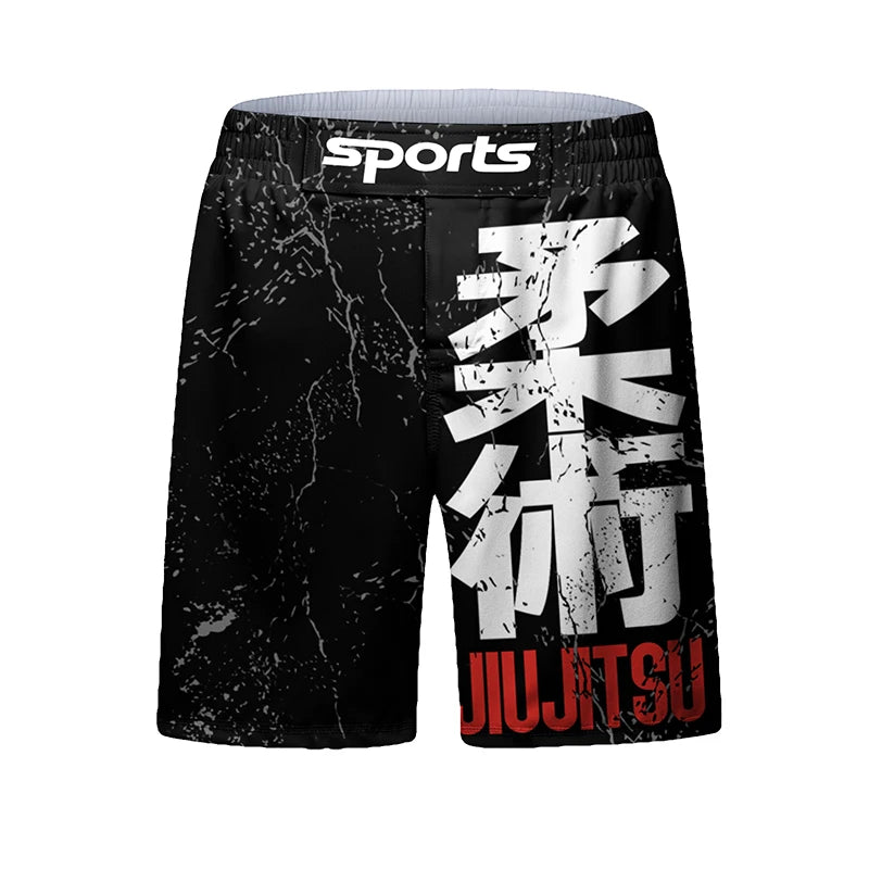 4-Piece Men's Jiu Jitsu Rashguard Set: MMA T-Shirt, Pants & Gym Shorts for Brazilian Grappling and Boxing