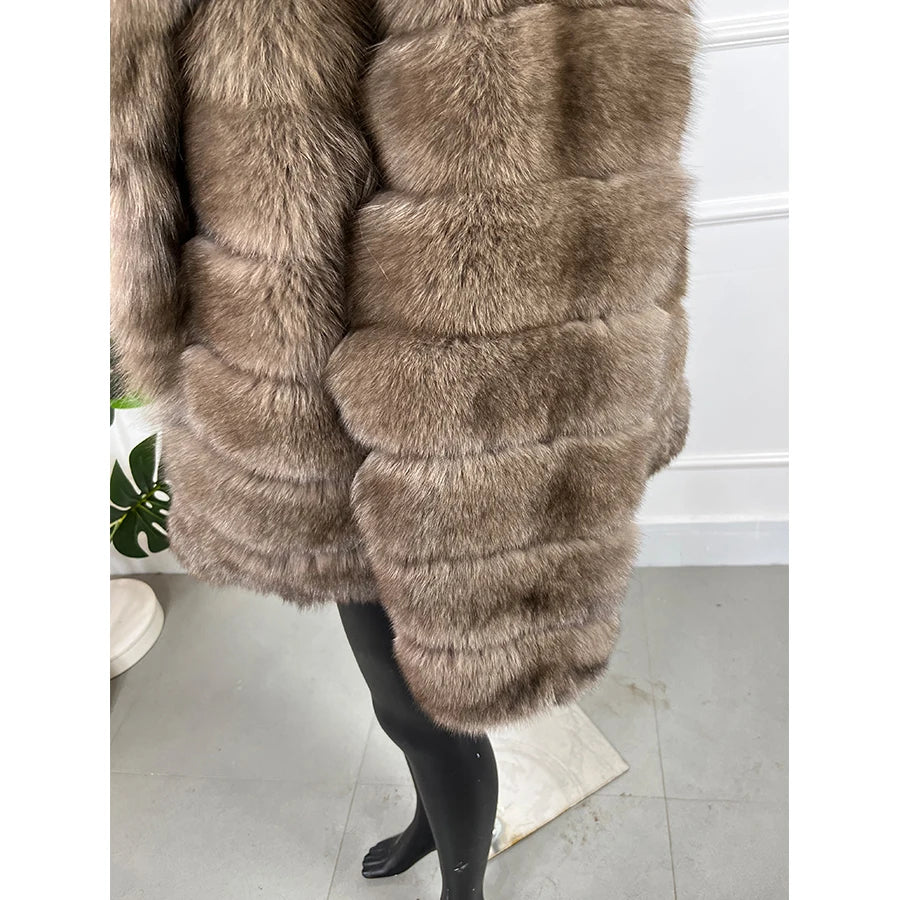 Fur Coat Women Real Fox Fur Coat Women Luxury Winter 2024 Short Coat For Women Best Selling Fox Fur Jackets