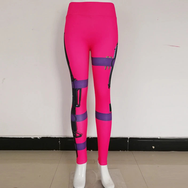 High-Waisted Scrunch Butt Leggings for Women - Stylish Fitness Yoga Pants with Trendy Prints