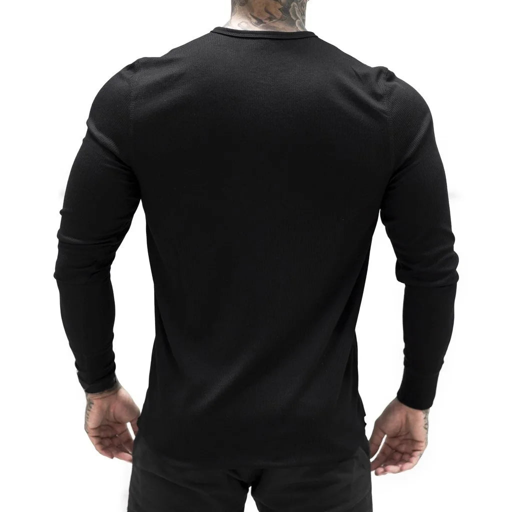 Stylish Slim Fit Long Sleeve Polo T-Shirt for Men - Premium Casual Top for Gym and Daily Activities