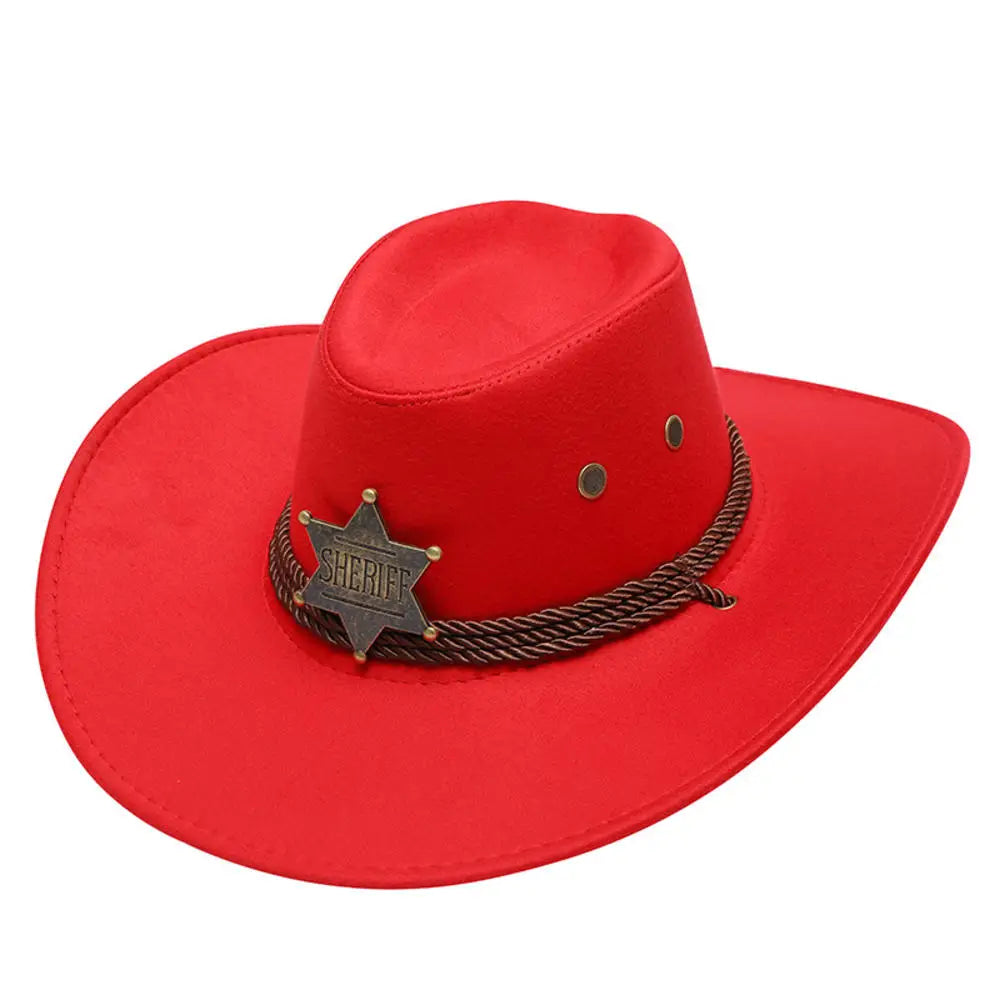 Versatile 17-Style Unisex Western Cowboy Hat for Men and Women - Perfect for Concerts and Outdoor Events