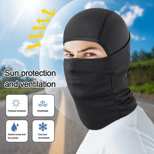 Unisex Windproof Cycling Balaclava - Full Face Ski Mask for Outdoor Sports and Motorcycle Protection