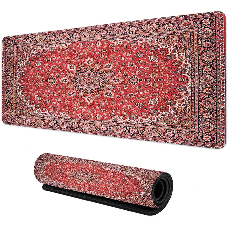 Elegant Persian-Inspired XXL Mousepad – Stylish, Anti-Skid, Ideal for Gamers and Professionals!