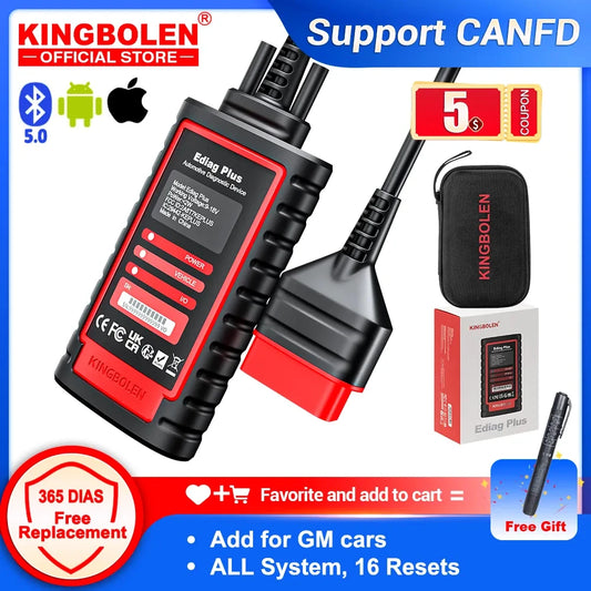 KINGBOLEN Ediag Plus & THINKCAR THINKDIAG 2: Advanced OBD2 Scanner for All System ECU Coding and Diagnostics