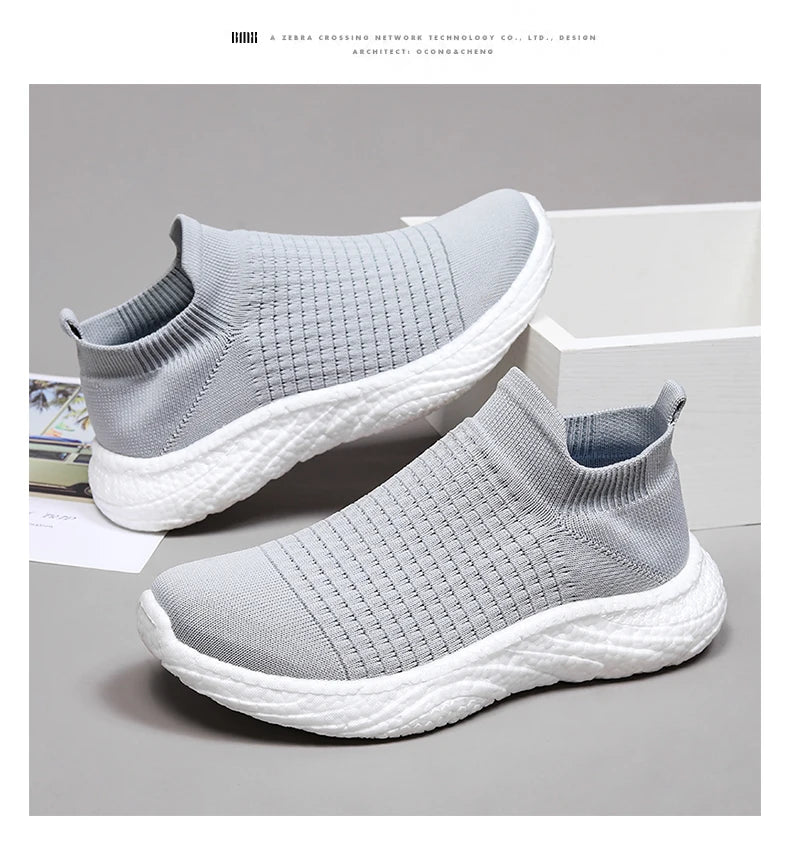 Elegant Women's Lightweight Slip-On Sneakers for Walking and Running