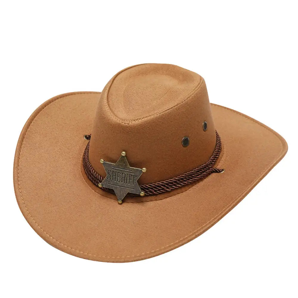 Versatile 17-Style Unisex Western Cowboy Hat for Men and Women - Perfect for Concerts and Outdoor Events