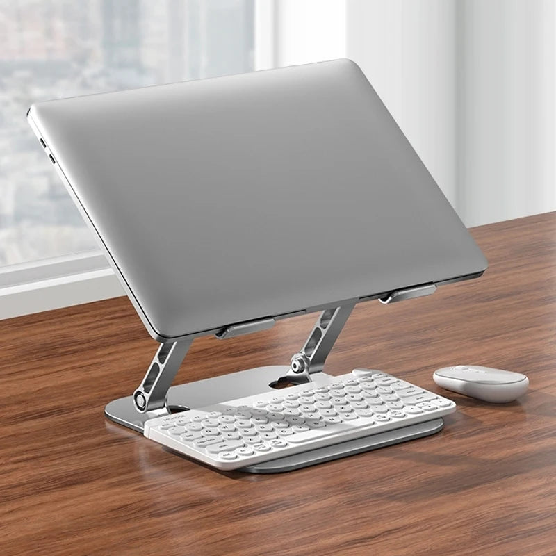 Ergonomic Adjustable Aluminum Laptop Stand – Portable and Versatile for All Devices!