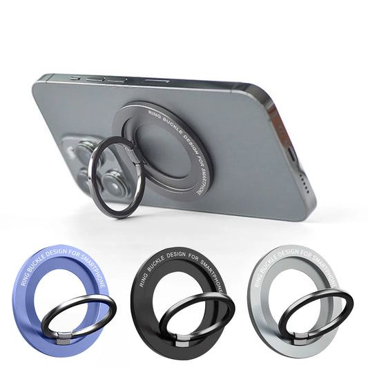 ANMONE MagSafe-Compatible Magnetic Phone Ring Holder for iPhone 12, 13, 14 Series - Removable Grip & Kickstand Accessory