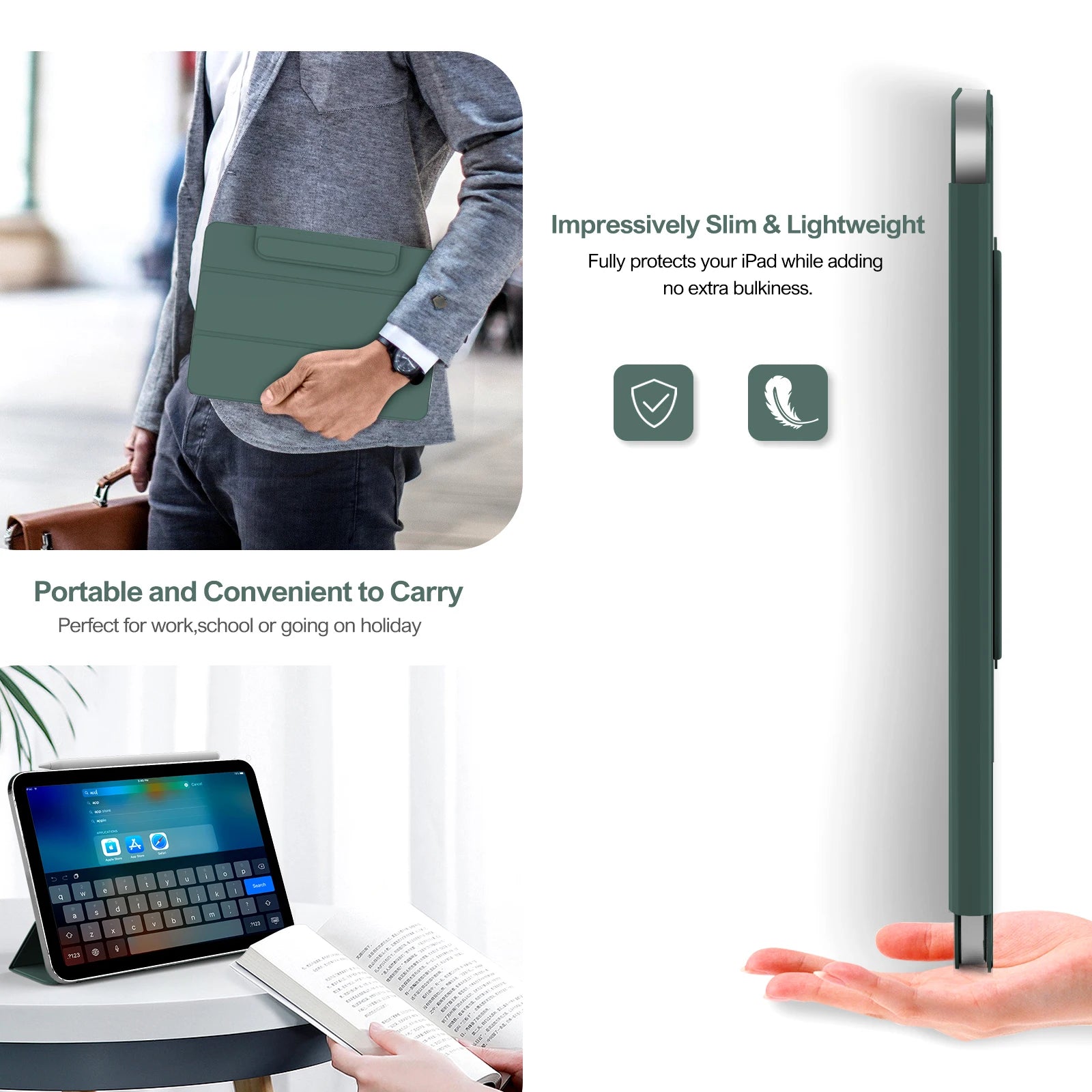 Stylish and Versatile ZOYU Magnetic iPad Case – Detachable Protection for Your Device