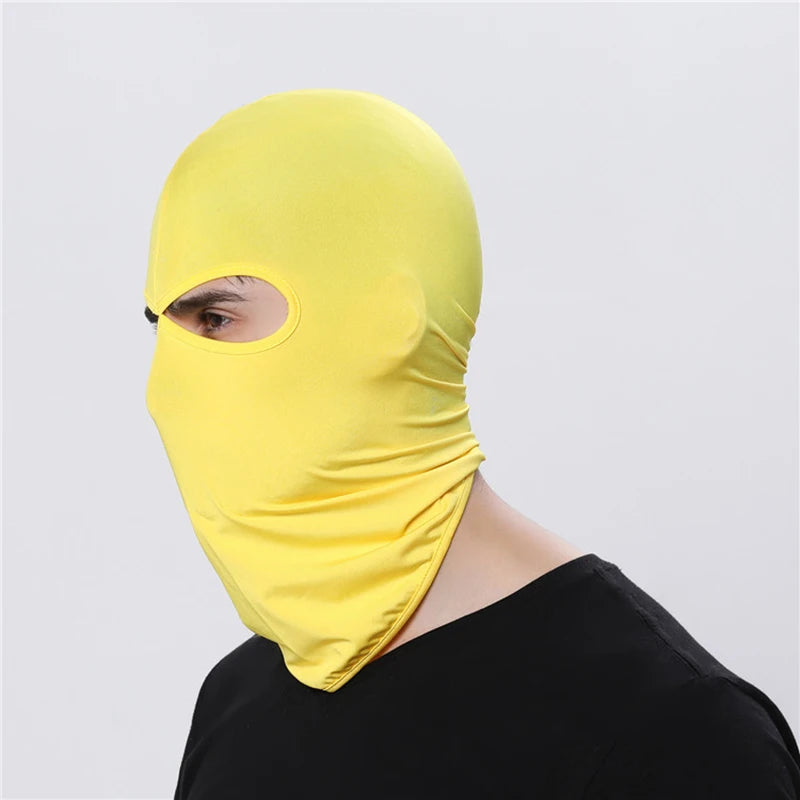 Versatile 2 Hole Tactical Balaclava Mask for Summer Outdoor Activities - Quick-Drying Cycling & Motorcycle Hood