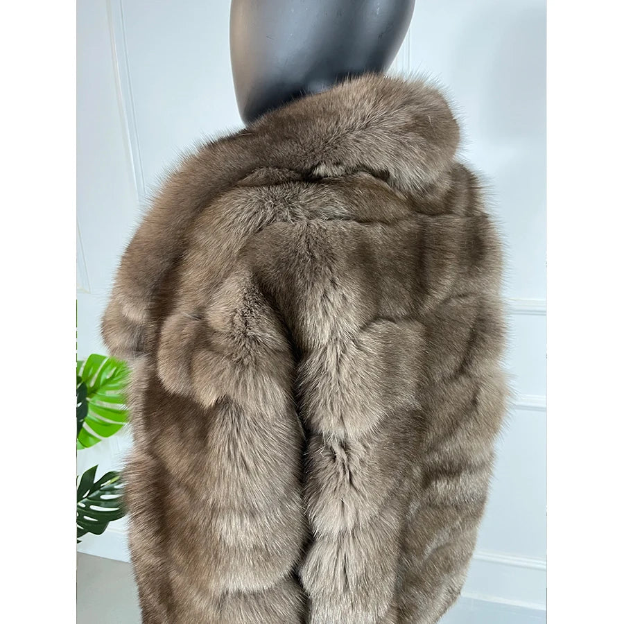 Fur Coat Women Real Fox Fur Coat Women Luxury Winter 2024 Short Coat For Women Best Selling Fox Fur Jackets