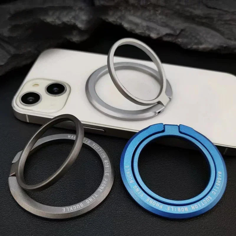 MagSafe Magnetic Ring Holder for iPhone - Foldable, Removable Grip Stand for Ultimate Convenience