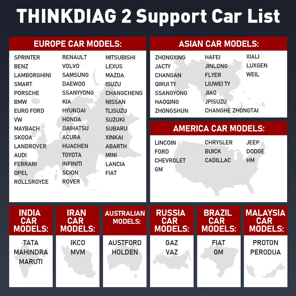 THINKCAR ThinkDiag 2 Pro OBD2 Diagnostic Scanner with All-System Support and Advanced Reset Functions