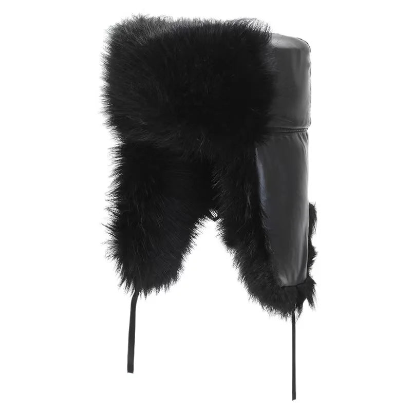 Unisex Faux Fur Ushanka Trooper Hat for Winter Outdoor Activities - Warm Earmuff Cossack Cap