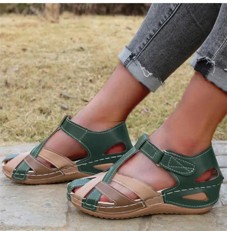 Wedge Open Toe Summer Sandals for Women - Beach and Party Footwear