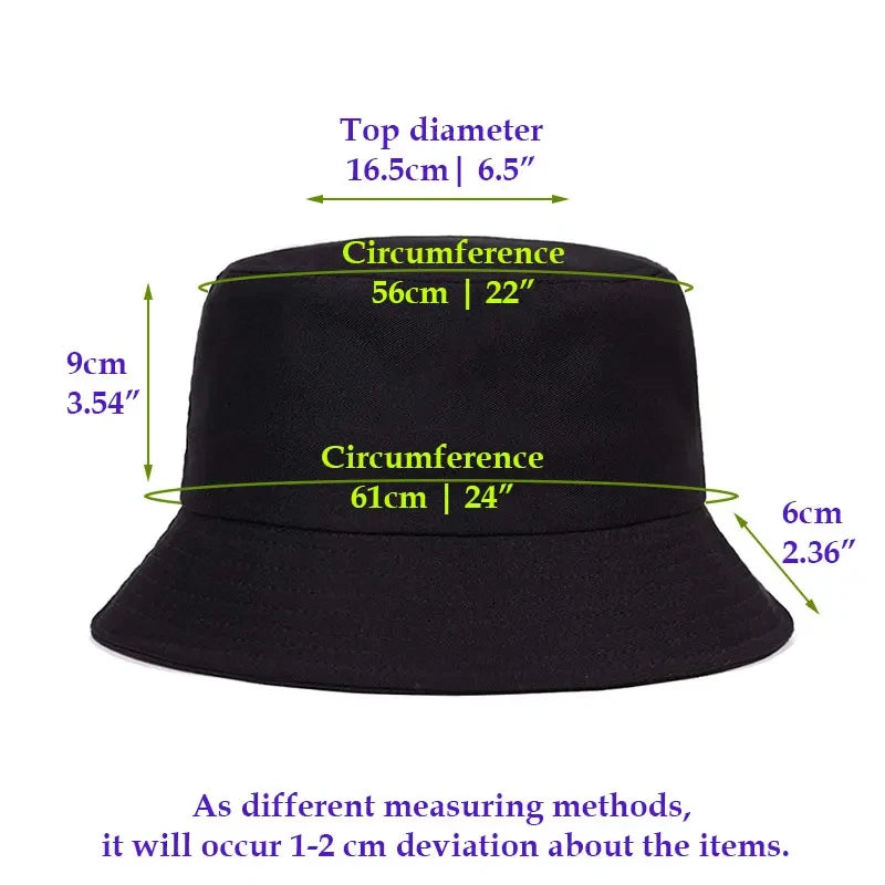 Reversible Summer Bucket Hat for Unisex Adults - Trendy Outdoor Sun Protection Cap