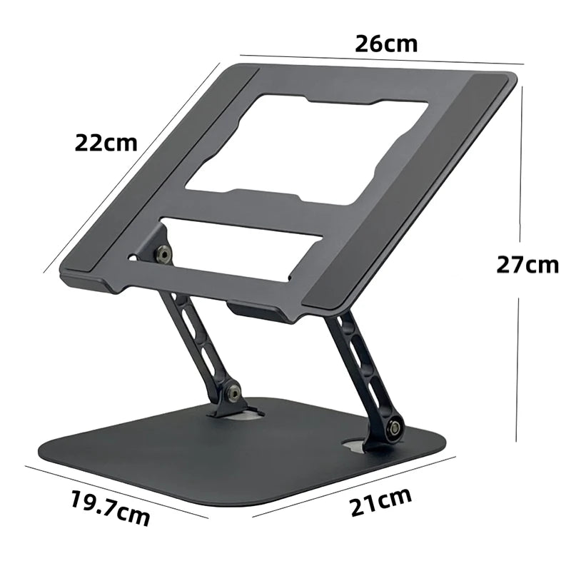 Ergonomic Adjustable Aluminum Laptop Stand – Portable and Versatile for All Devices!