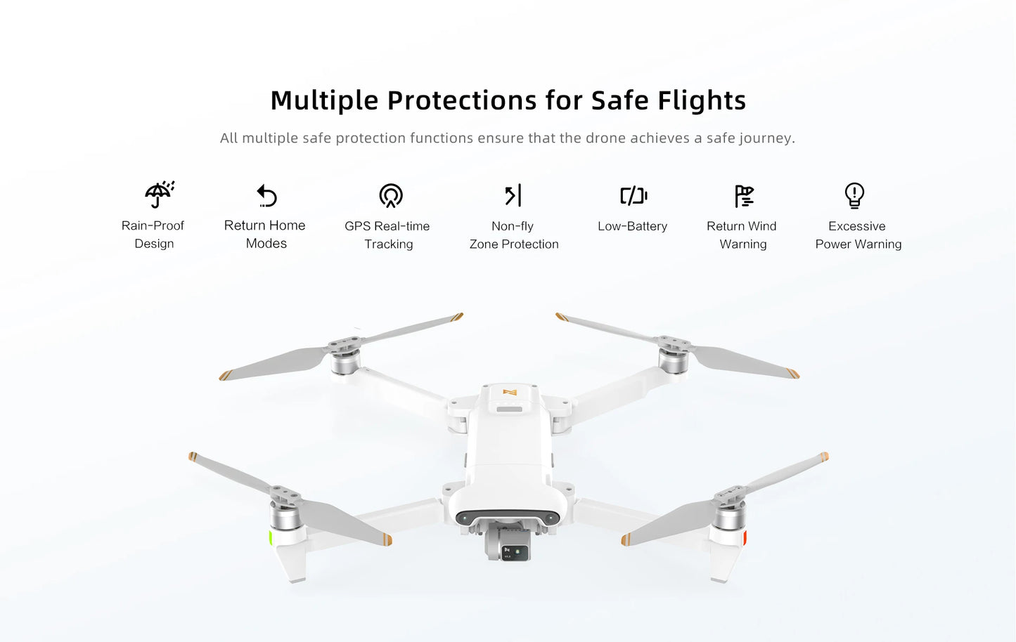 FIMI X8 Pro 4K HD Camera Drone with 3-Axis Gimbal and Smart Obstacle Avoidance for Aerial Photography