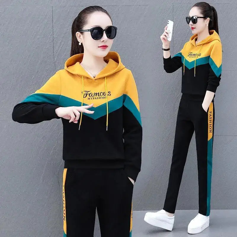 Spring and Autumn Sports Women's Suit 2023 New Korean Fashion Casual Temperament Age Reducing Two-piece Set