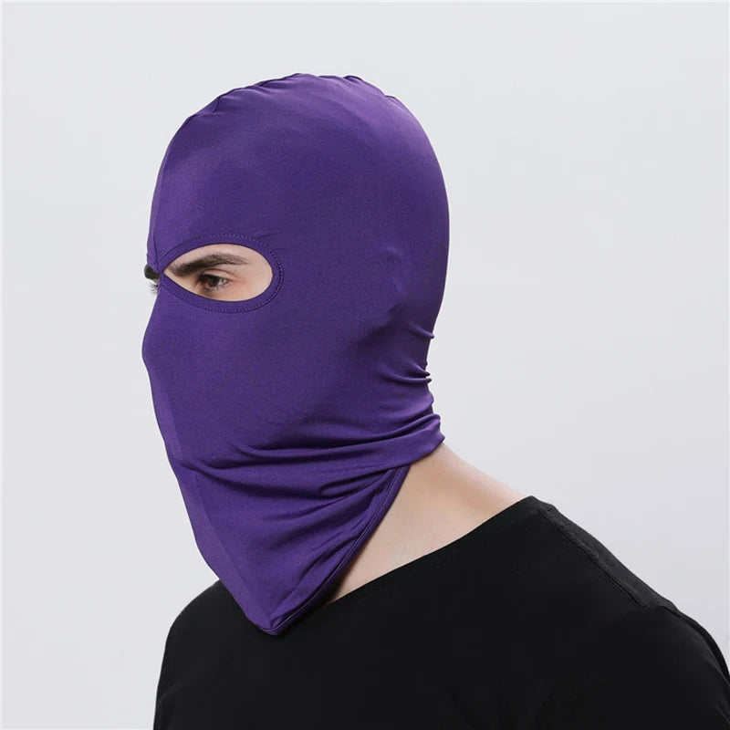 Versatile 2 Hole Tactical Balaclava Mask for Summer Outdoor Activities - Quick-Drying Cycling & Motorcycle Hood