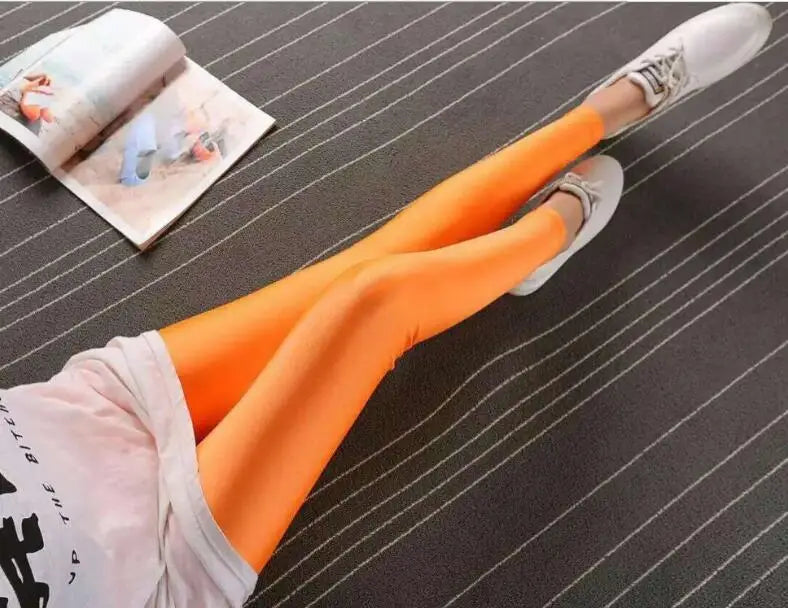 Vibrant Neon High-Stretch Leggings for Women - Spring Collection