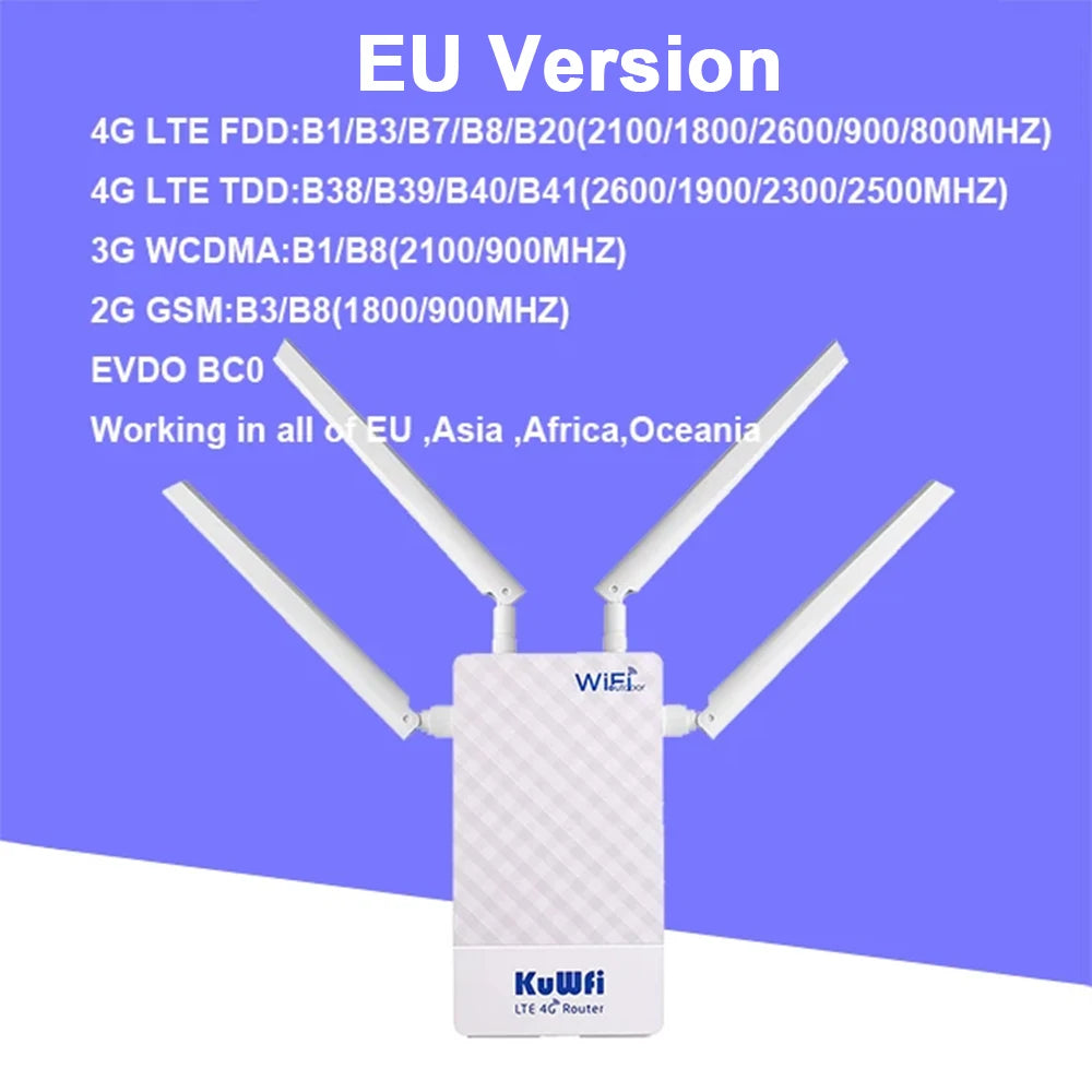 KuWFi Outdoor 4G LTE Router – Your Ultimate Solution for Fast and Dependable Internet Anywhere!