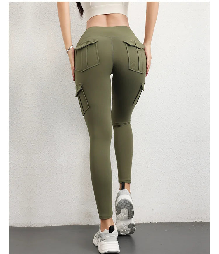 High-Waisted Multi-Pocket Yoga Leggings for Women - Stylish and Comfortable Workout Pants