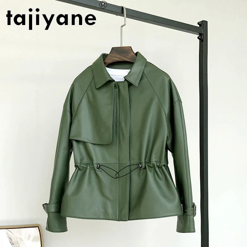 Tajiyane Genuine Leather Jacket Women Spring Autumn 2021 Real Sheepskin Coat Female Casual Jackets Chaqueta Cuero Mujer Pph4457