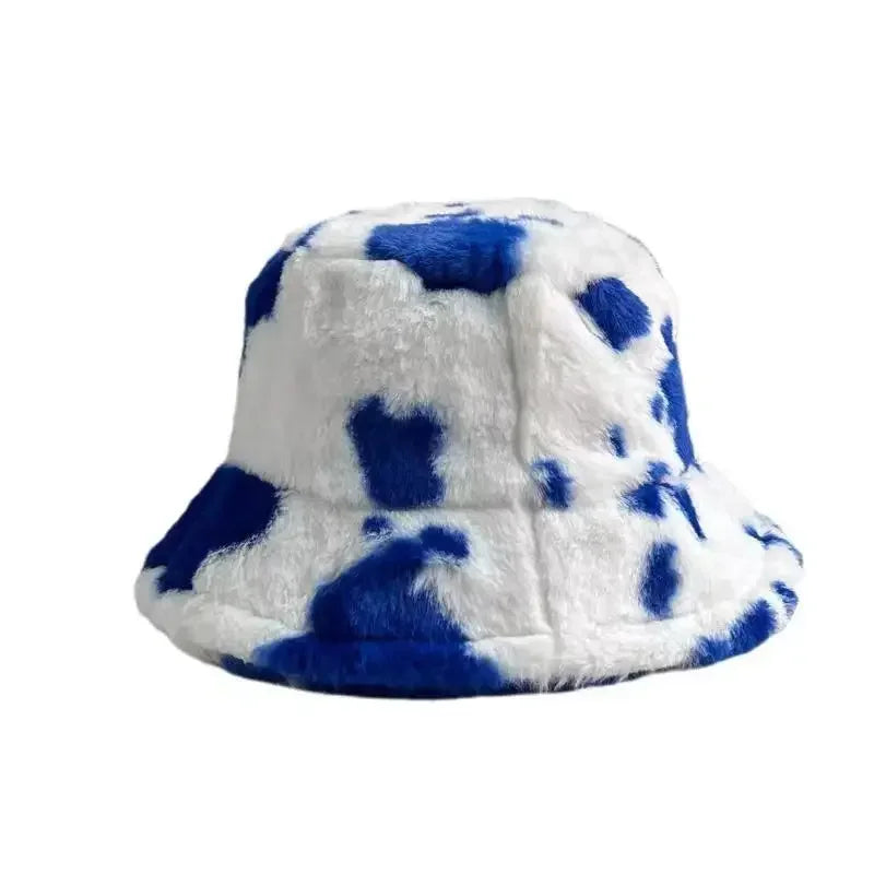 Chic Faux Fur Bucket Hat for Women - Warm Lamb Wool Fisherman Cap for Fall and Winter Activities