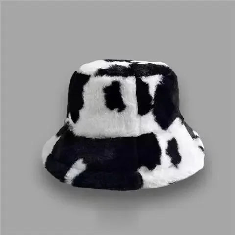 Chic Faux Fur Bucket Hat for Women - Warm Lamb Wool Fisherman Cap for Fall and Winter Activities