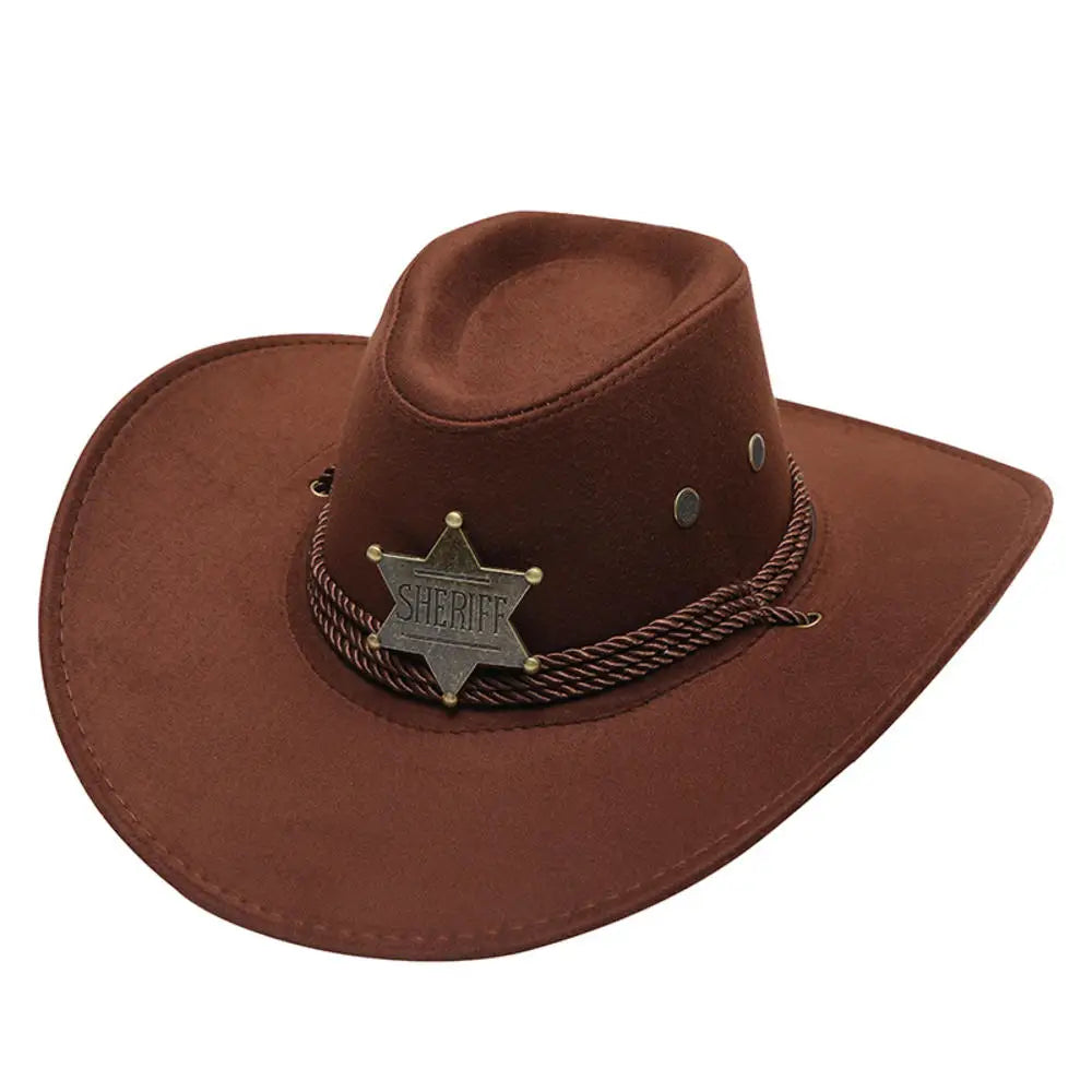 Versatile 17-Style Unisex Western Cowboy Hat for Men and Women - Perfect for Concerts and Outdoor Events