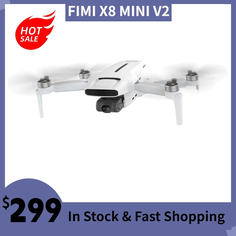 FIMI X8 MINI V2 Drone - 9km GPS Quadcopter with 4K Camera & Advanced Features for Aerial Photography 2023