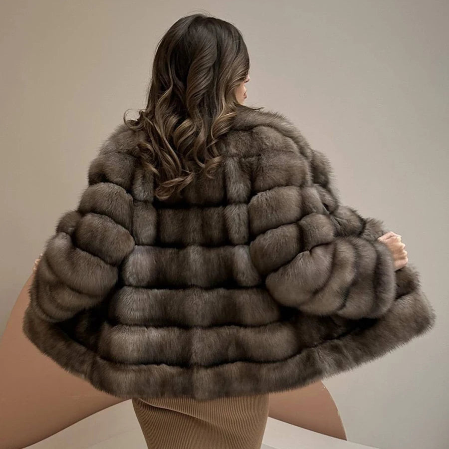 Fur Coat Women Real Fox Fur Coat Women Luxury Winter 2024 Short Coat For Women Best Selling Fox Fur Jackets