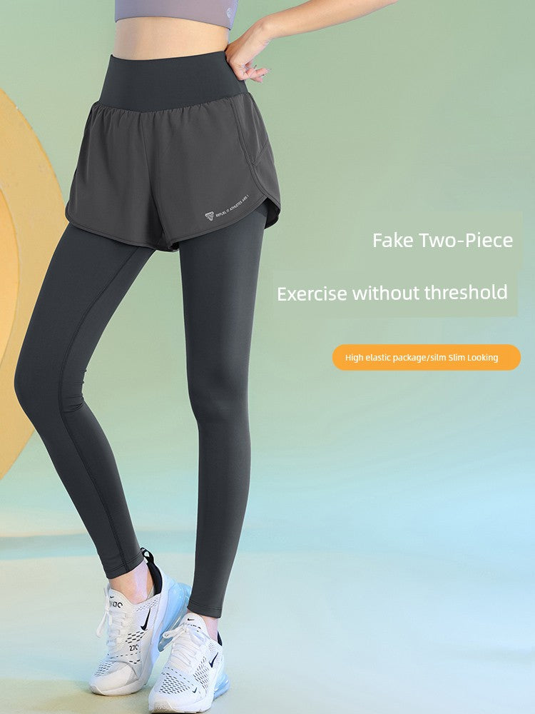 Fleece-Lined High Waist Yoga Leggings with Hip Lift Effect