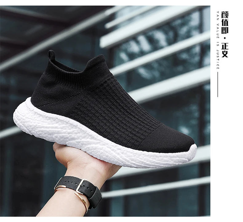 Elegant Women's Lightweight Slip-On Sneakers for Walking and Running