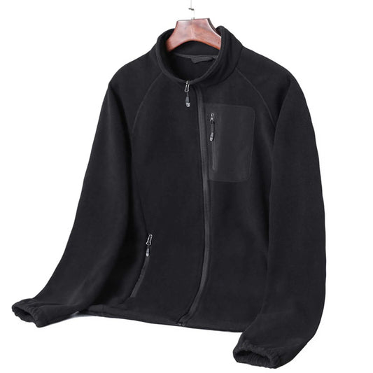 Big and Tall Men’s Cozy Fleece Jacket - Double-Sided Warm Winter Coat for Ultimate Comfort