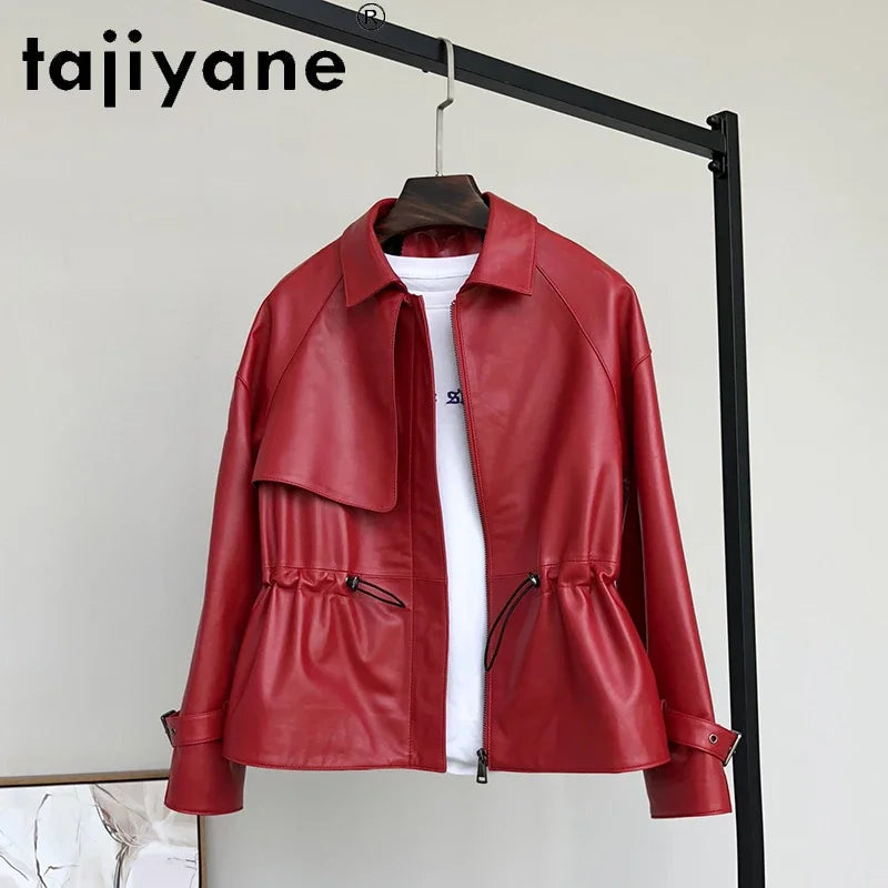 Tajiyane Genuine Leather Jacket Women Spring Autumn 2021 Real Sheepskin Coat Female Casual Jackets Chaqueta Cuero Mujer Pph4457